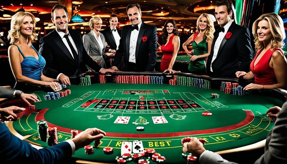 Suasana permainan live casino interaktif dengan dealer nyata di jandaslot88